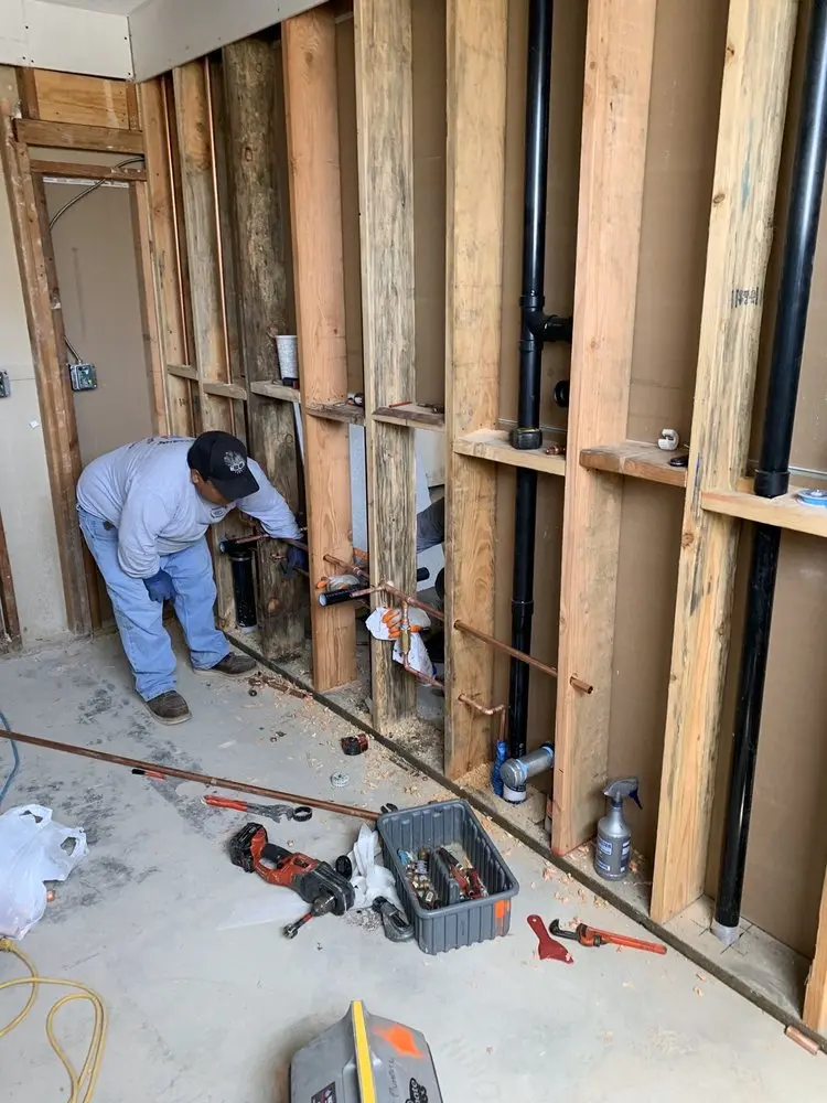 Commercial rough-in plumbing for Gas Line Repair in Loretto